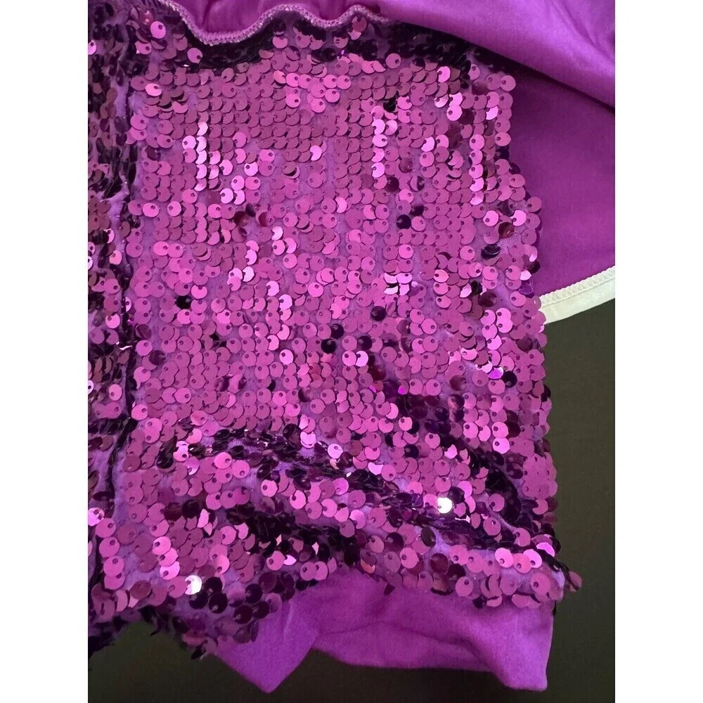 Weissman Dance Costume Weissman Pump Up The Jam sequin purple girl's MC 11/12